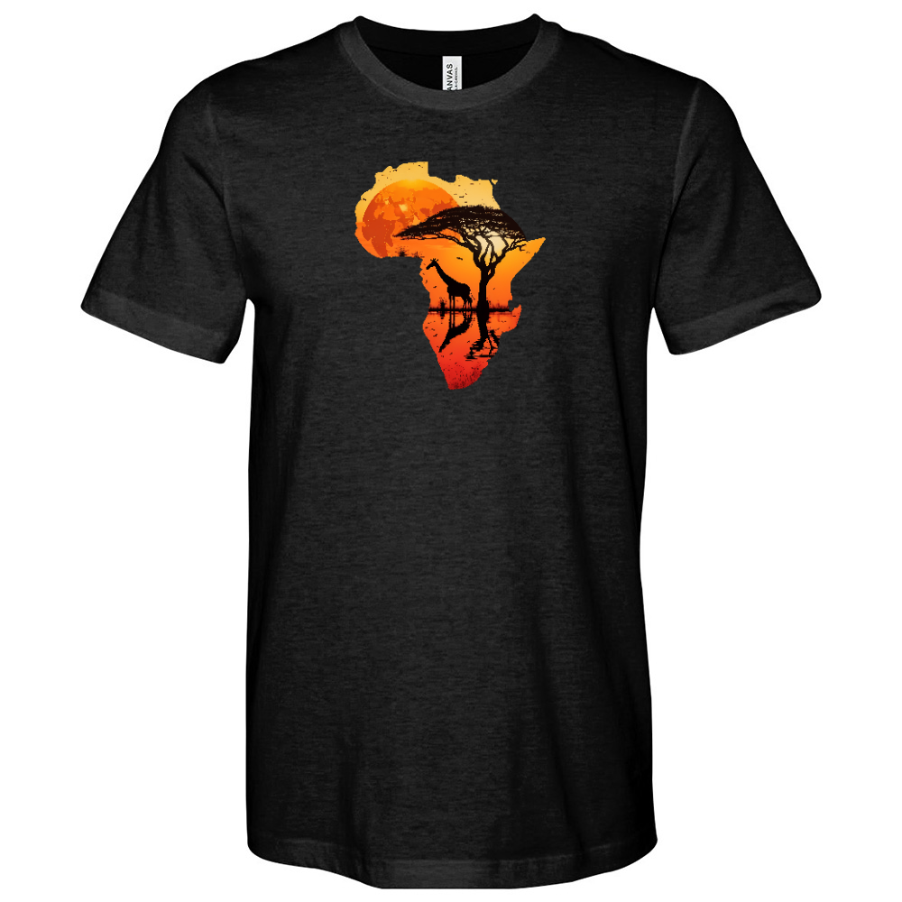 Africa Giraffe Heathered Tee