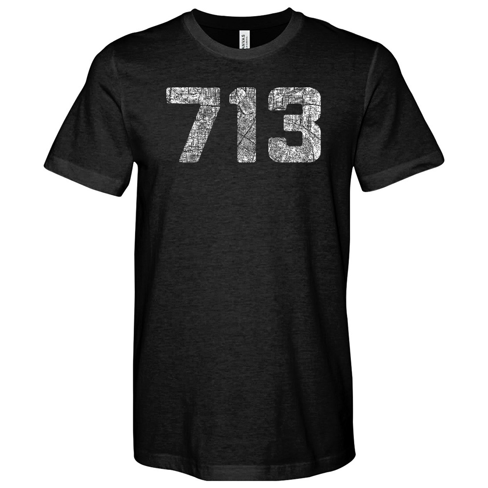 Houston 713 Heathered Tee