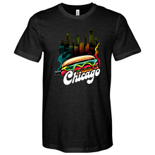 Load image into Gallery viewer, Chicago Hot Dog Heathered Tee
