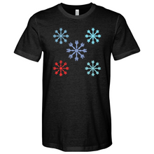 Load image into Gallery viewer, Danish Modern Snowflakes Heathered Tee

