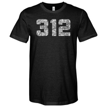 Load image into Gallery viewer, Chicago 312 Heathered Tee
