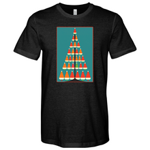Load image into Gallery viewer, Santa Hat Tree Heathered Tee
