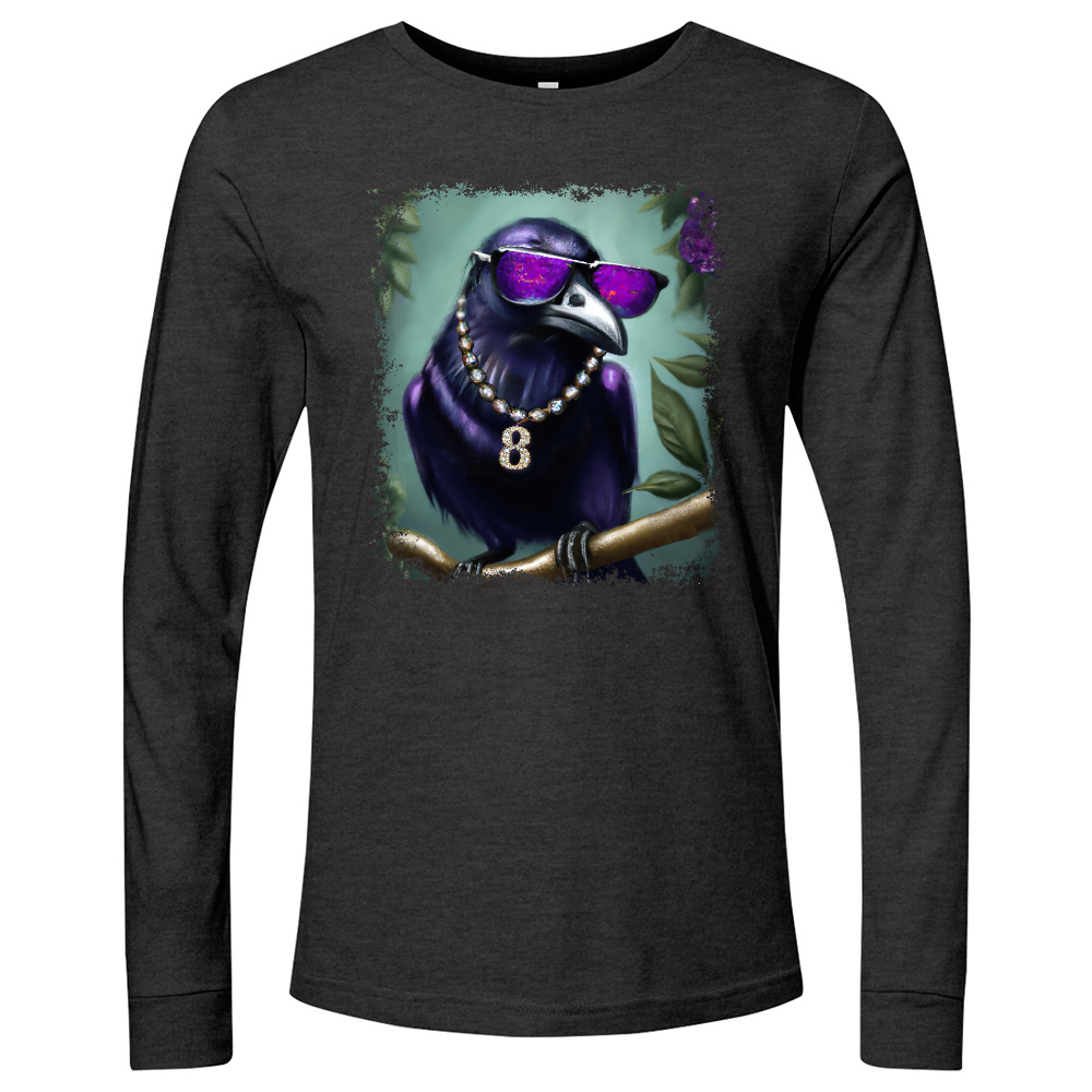 Purple Crow 8 Long Sleeve