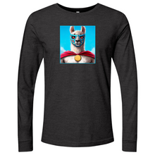 Load image into Gallery viewer, Llama Luchidor Blue Long Sleeve
