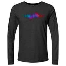 Load image into Gallery viewer, Frequency Waves Red Blue Long Sleeve
