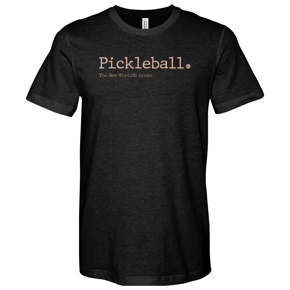 Pickleball the Less Expensive Heathered Tee