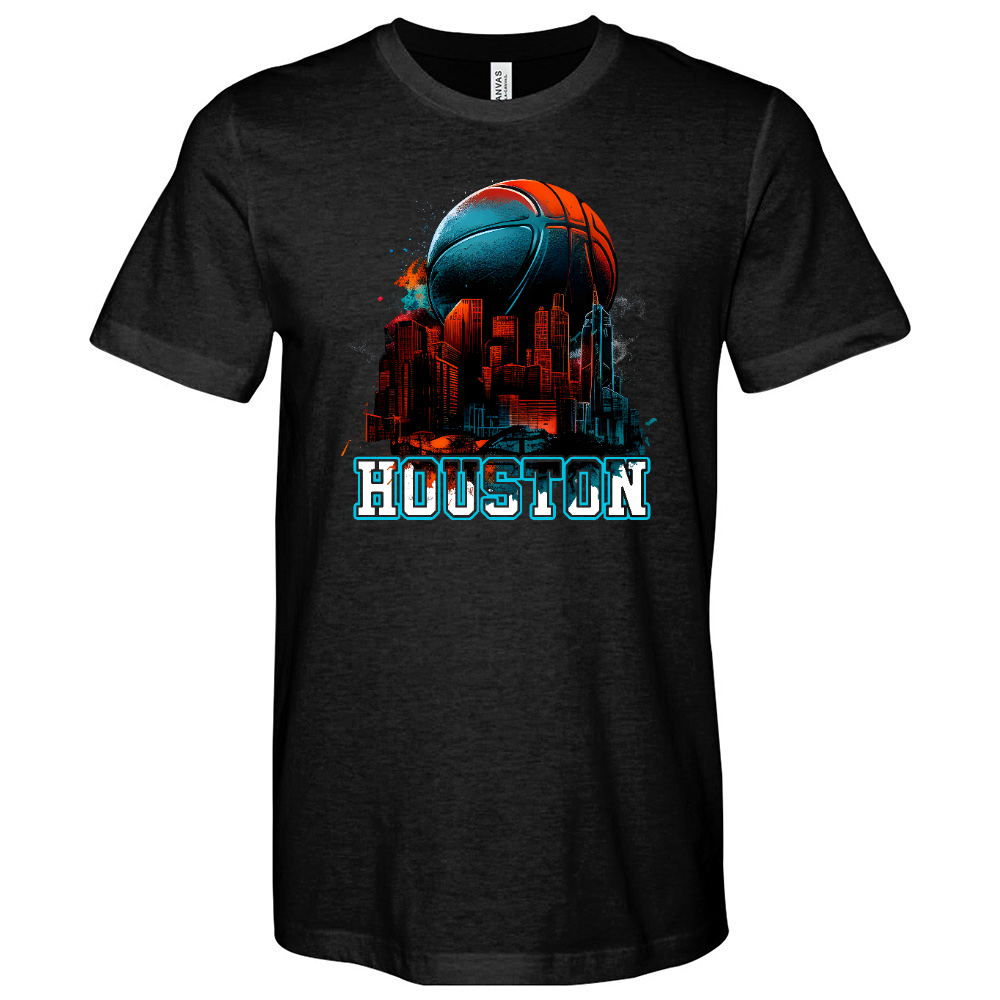 Houston Basketball Heathered Tee