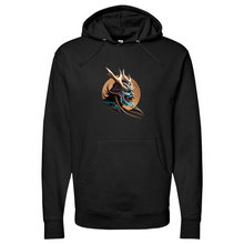 Load image into Gallery viewer, Japanese Warrior Brown Midweight Hooded Sweatshirt
