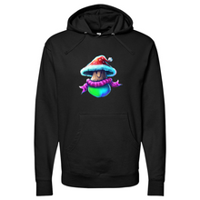 Load image into Gallery viewer, Shroom Santa Midweight Hooded Sweatshirt
