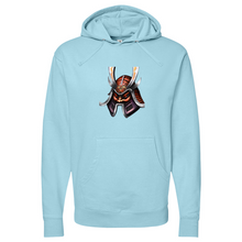 Load image into Gallery viewer, Red Tongue Japanese Warrior Midweight Hooded Sweatshirt
