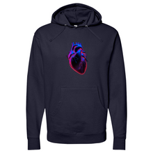 Load image into Gallery viewer, Heart in Color Midweight Hooded Sweatshirt
