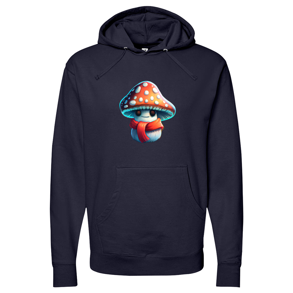 Little Shroomy With Scarf Midweight Hooded Sweatshirt