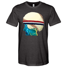 Load image into Gallery viewer, Baseball Head 01 Heathered Tee
