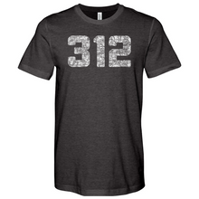 Load image into Gallery viewer, Chicago 312 Heathered Tee
