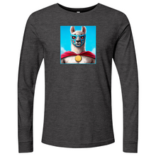 Load image into Gallery viewer, Llama Luchidor Blue Long Sleeve
