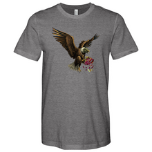 Load image into Gallery viewer, Green Eagle &amp; Shredded Fabric Heathered Tee
