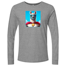 Load image into Gallery viewer, Llama Luchidor Blue Long Sleeve

