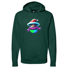 Load image into Gallery viewer, Shroom Santa Midweight Hooded Sweatshirt
