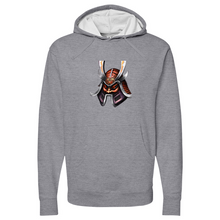 Load image into Gallery viewer, Red Tongue Japanese Warrior Midweight Hooded Sweatshirt
