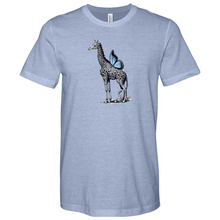 Load image into Gallery viewer, Giraffe Butterfly Heathered Tee
