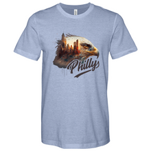 Load image into Gallery viewer, Philly Rugby Eagle Heathered Tee
