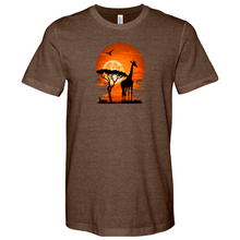 Load image into Gallery viewer, Giraffe Sunset Heathered Tee
