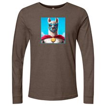Load image into Gallery viewer, Llama Luchidor Blue Long Sleeve
