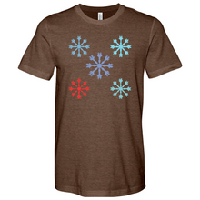 Load image into Gallery viewer, Danish Modern Snowflakes Heathered Tee

