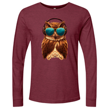 Load image into Gallery viewer, Owl With Sunglass and Headphone Long Sleeve
