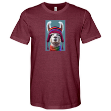 Load image into Gallery viewer, Llama Magenta Heathered Tee
