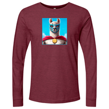 Load image into Gallery viewer, Llama Luchidor Blue Long Sleeve
