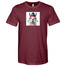 Load image into Gallery viewer, Llama Red Heathered Tee
