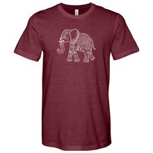 Load image into Gallery viewer, Elephant Line Art Heathered Tee
