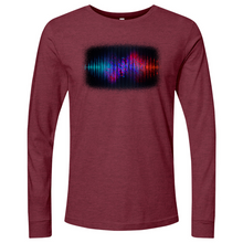 Load image into Gallery viewer, Frequency Waves Red Blue Long Sleeve
