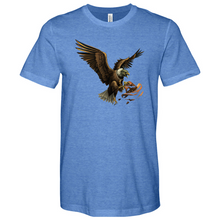 Load image into Gallery viewer, Green Eagle &amp; Hat Heathered Tee
