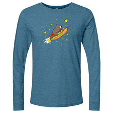 Load image into Gallery viewer, Beaver Riding A Hotdog Long Sleeve
