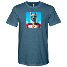 Load image into Gallery viewer, Llama Luchidor Blue Heathered Tee
