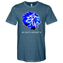 Load image into Gallery viewer, Japanese Blue Lion Heathered Tee
