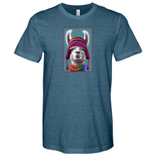 Load image into Gallery viewer, Llama Magenta Heathered Tee
