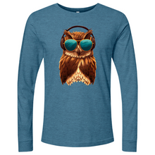 Load image into Gallery viewer, Owl With Sunglass and Headphone Long Sleeve
