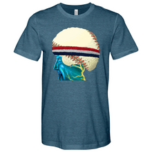 Load image into Gallery viewer, Baseball Head 01 Heathered Tee
