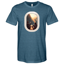 Load image into Gallery viewer, Couple on a Mountain Heathered Tee
