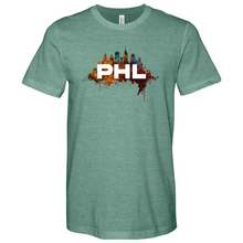 Load image into Gallery viewer, PHL Skyline Splatter Tee
