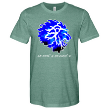 Load image into Gallery viewer, Japanese Blue Lion Heathered Tee
