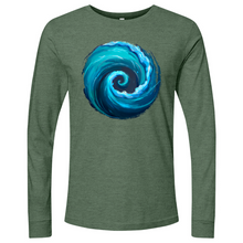 Load image into Gallery viewer, Swirl Wave Blue Long Sleeve
