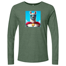 Load image into Gallery viewer, Llama Luchidor Blue Long Sleeve
