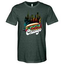 Load image into Gallery viewer, Chicago Hot Dog Heathered Tee
