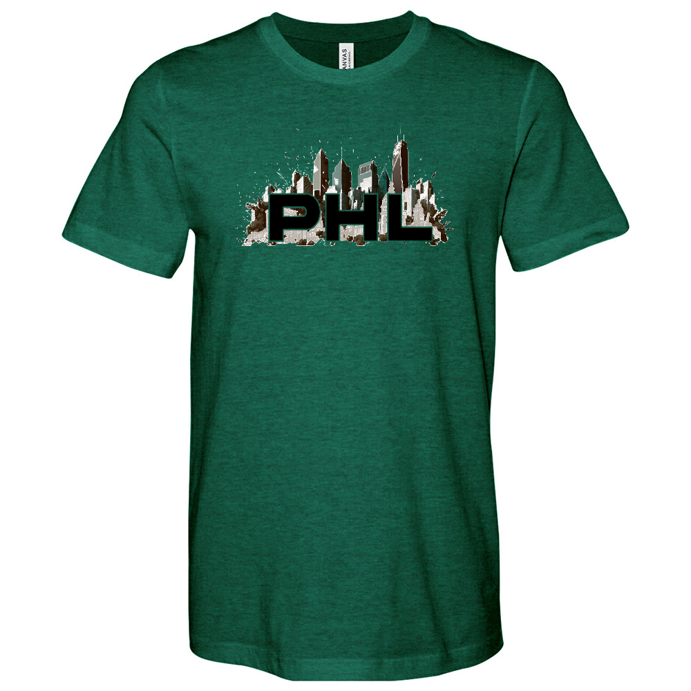 PHL Faded Skyline Heathered Tee