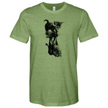 Load image into Gallery viewer, Cat Reflection Heathered Tee
