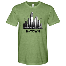 Load image into Gallery viewer, Houston Skyline City Heathered Tee
